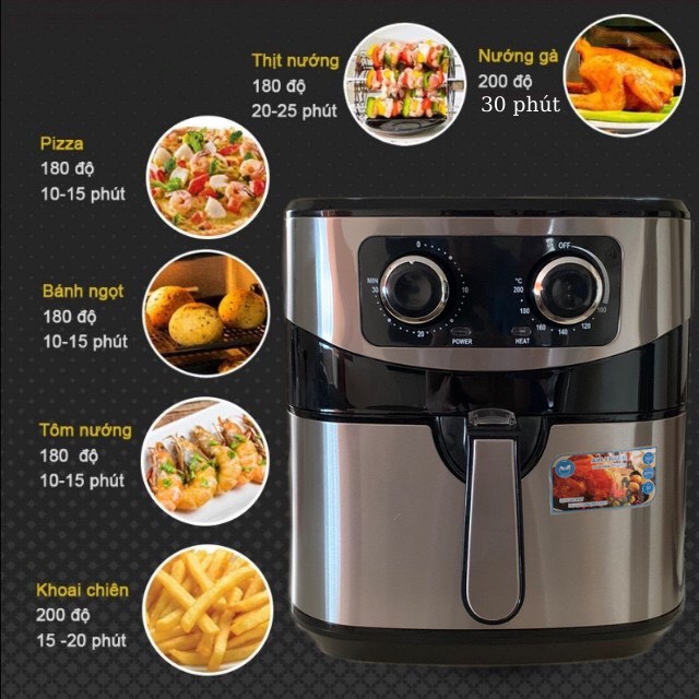 Nồi Chiên Không Dầu Sharp -8 Lít- KS-20901