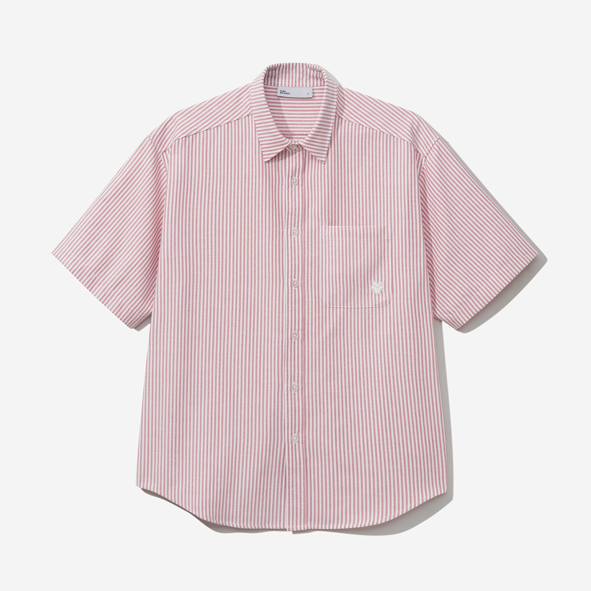Áo sơ mi ngắn tay Owlbrand Oxford/Sọc đỏ