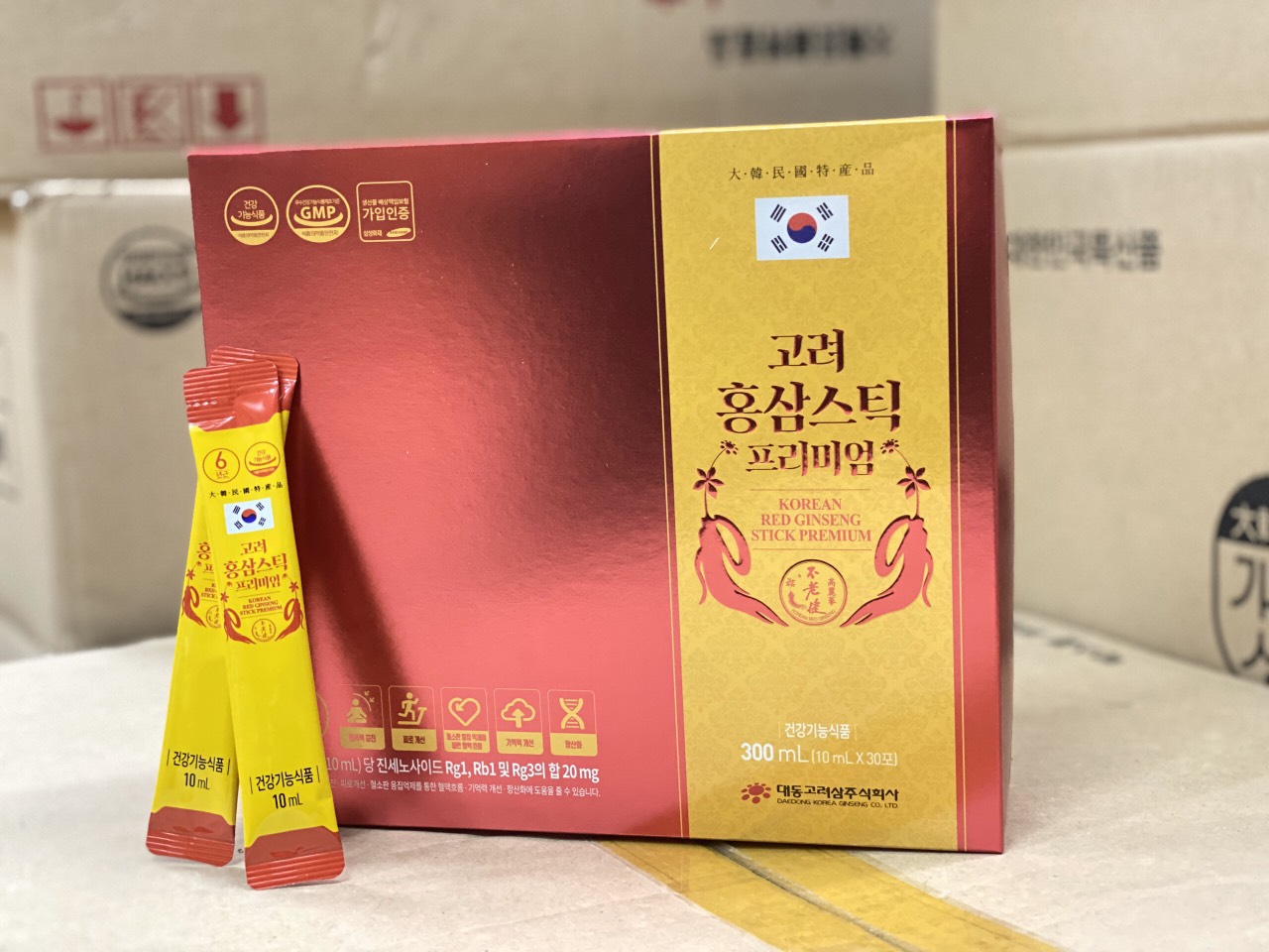 Tinh chất Hồng Sâm Hàn quốc Premium cao cấp đậm đặc 300ml (10ml x 30 gói )