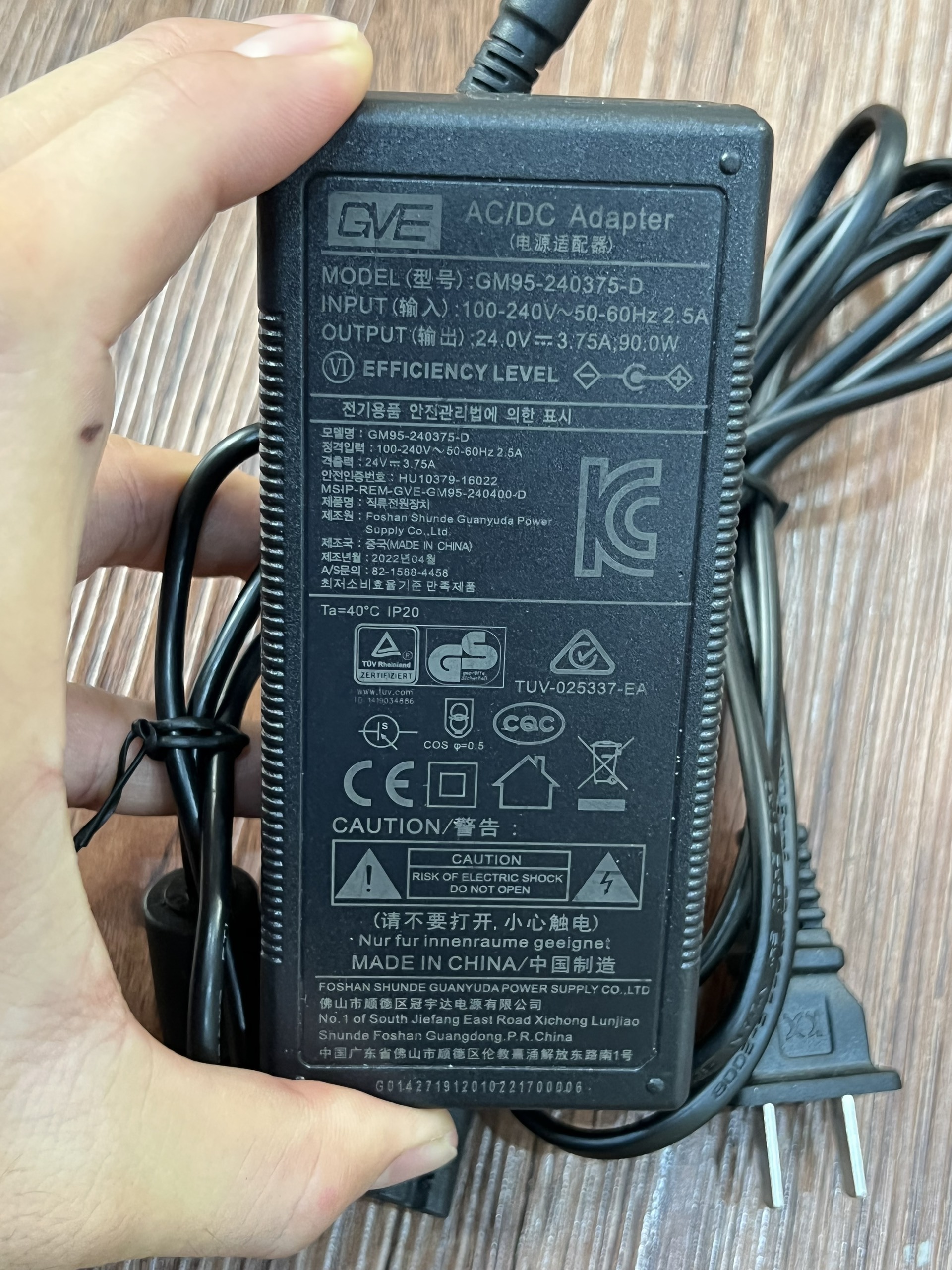 nguồn adapter DC 24V 3.75A loại tốt