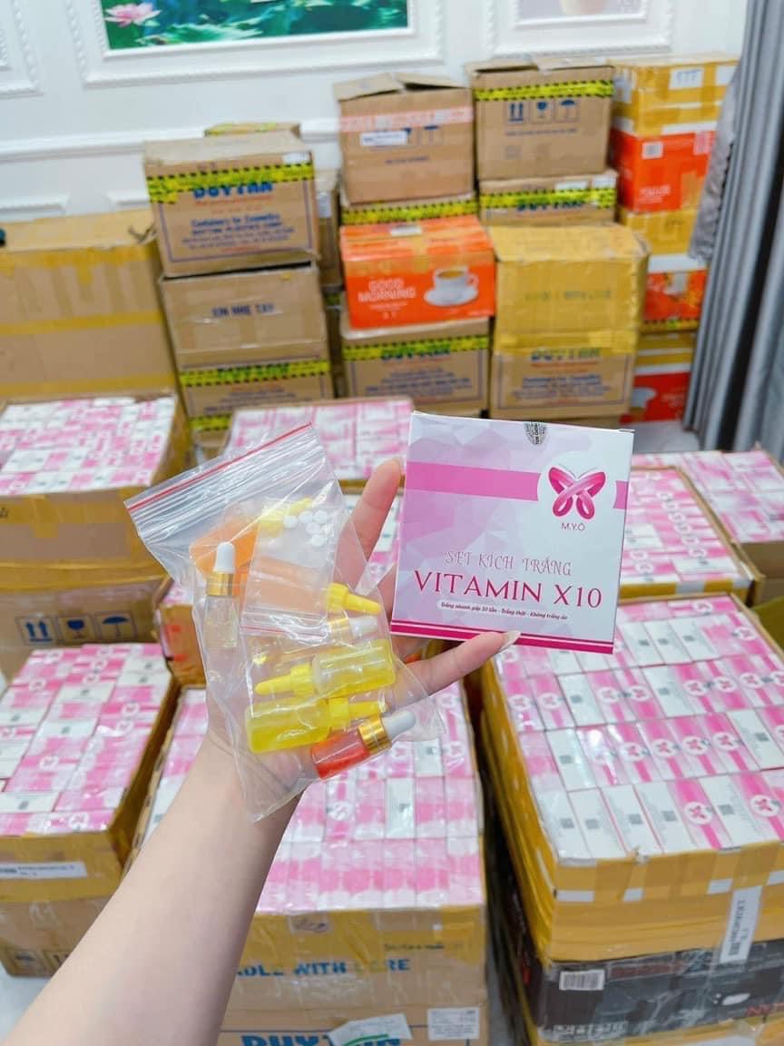 SET KÍCH TRẮNG VITAMIN X10 MYÔ ( Kích Trắng Mạnh Gấp 10 lần)