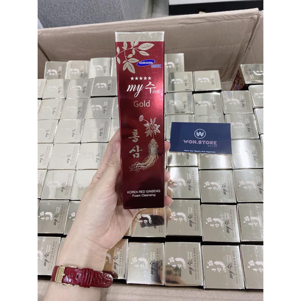 Sữa rửa mặt sâm đỏ Samsung My Gold 130ml [Chính Hãng]