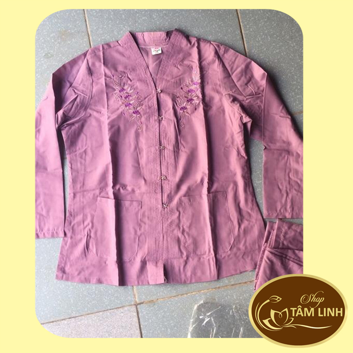 Đồ Lam Đi Chùa_Mẫu Bà Lai 2 Túi