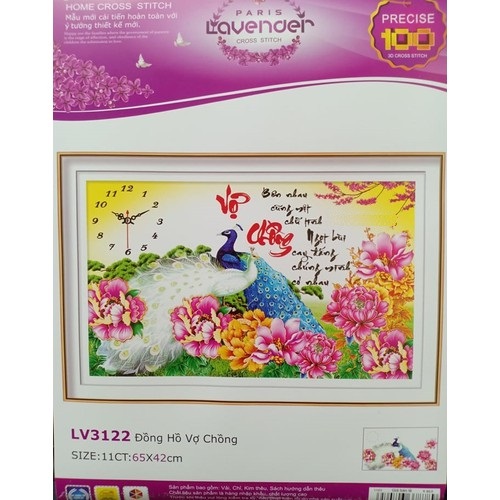 Tranh thêu chữ thập Vợ chồng