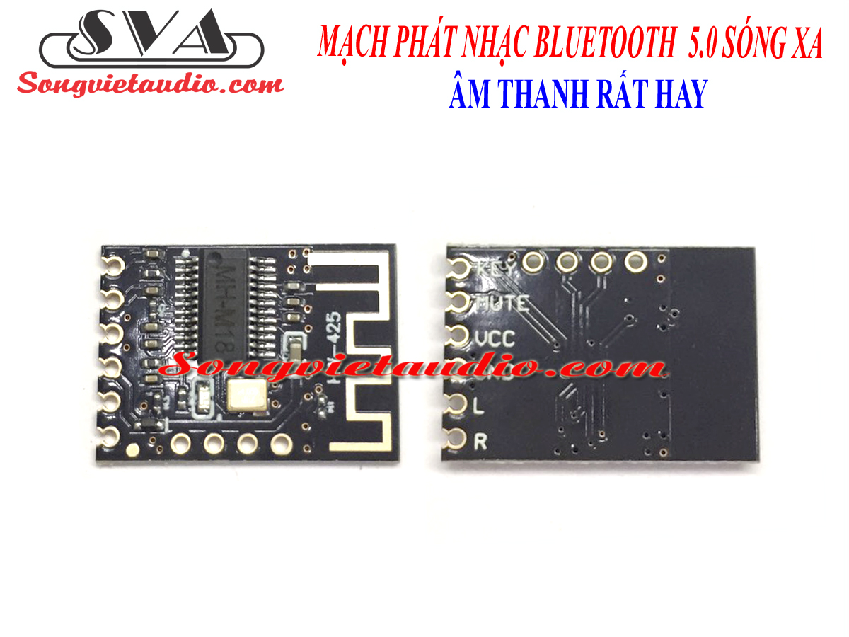 MẠCH PHÁT NHẠC BLUETOOTH 5.0 (ĐEN) - M18 - 1 MẠCH