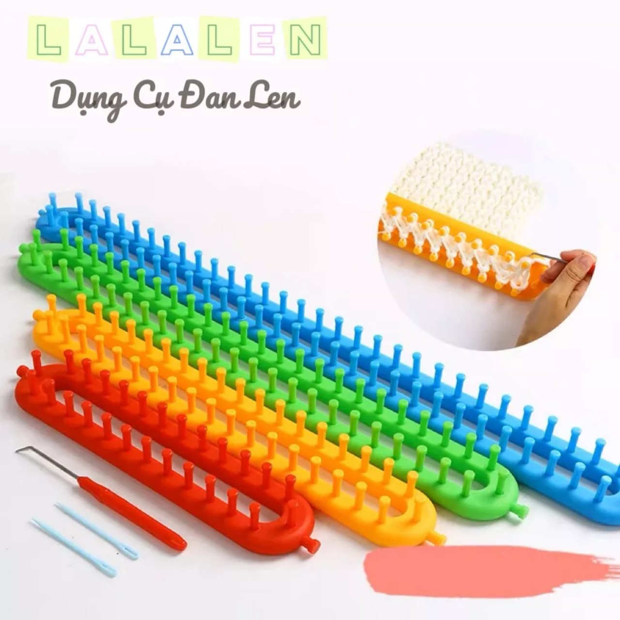 Khung Loom Hỗ Trợ Đan Len (Có Nhiều Size)