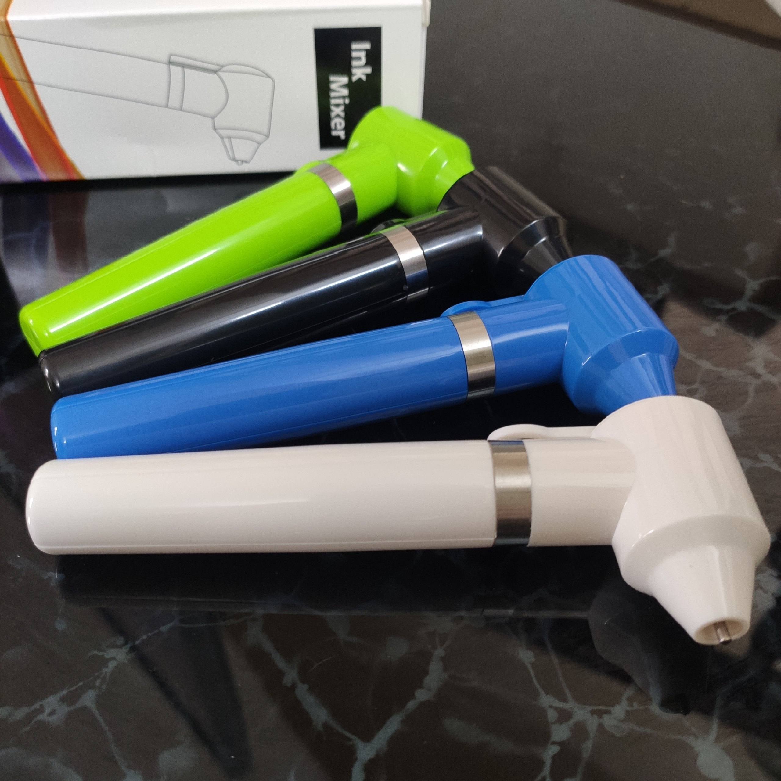 Máy Mix Trộn Mực Phun Xăm , Mỹ Phẩm ( tặng kèm 5 đầu khuấy thay thế )