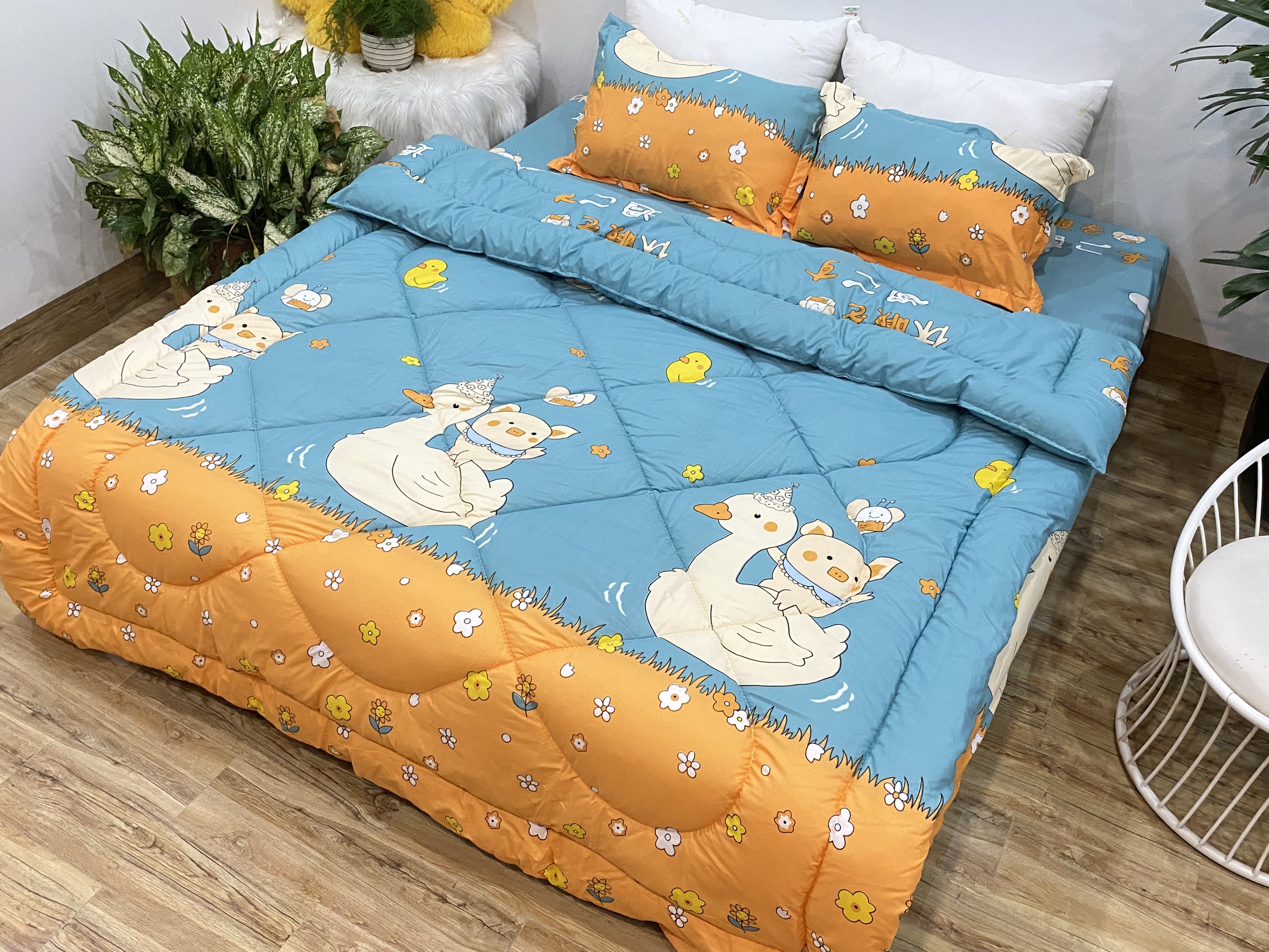 Set Ga Gối Mẫu Vịt Lợn P35
