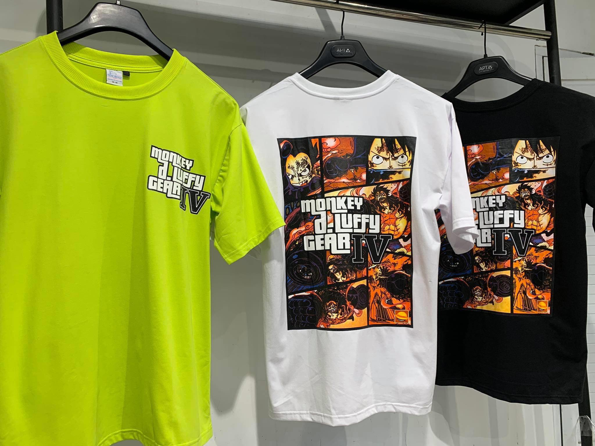 [UnisexStore] ÁO THUN MONKEY.D.LUFFY GEAR IV UNISEX (ĐEN, TRẮNG, XANH CHUỐI)