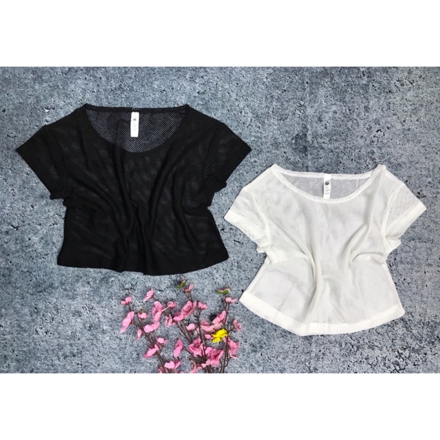 Áo croptop lưới