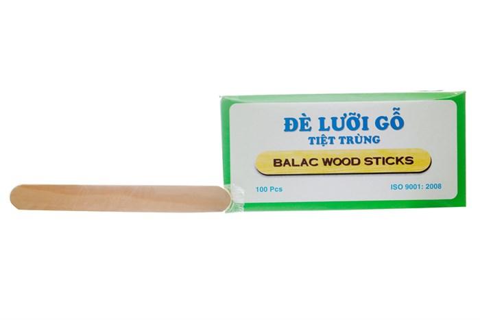 Que đè lưỡi gỗ ĐÃ TIỆT TRÙNG BALAC hộp 100 chiếc