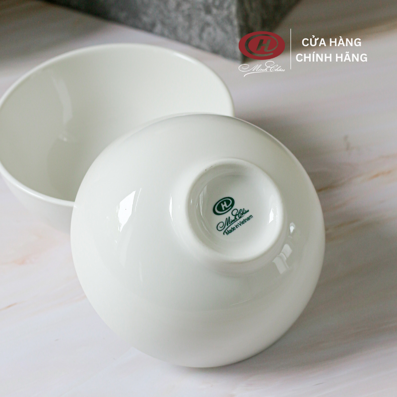 Bát Cơm Sứ 11cm Minh Châu - Trắng Trơn - C06