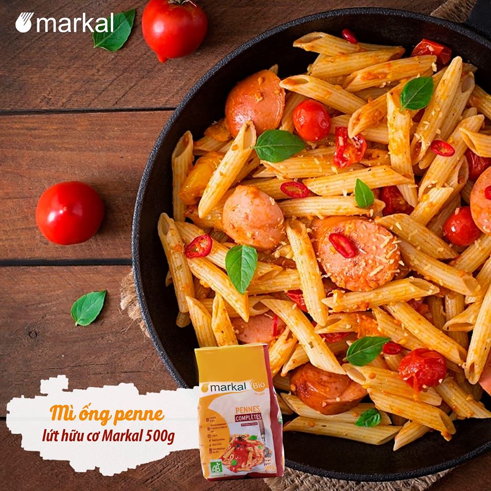 Mì ống penne lứt hữu cơ Markal 500g