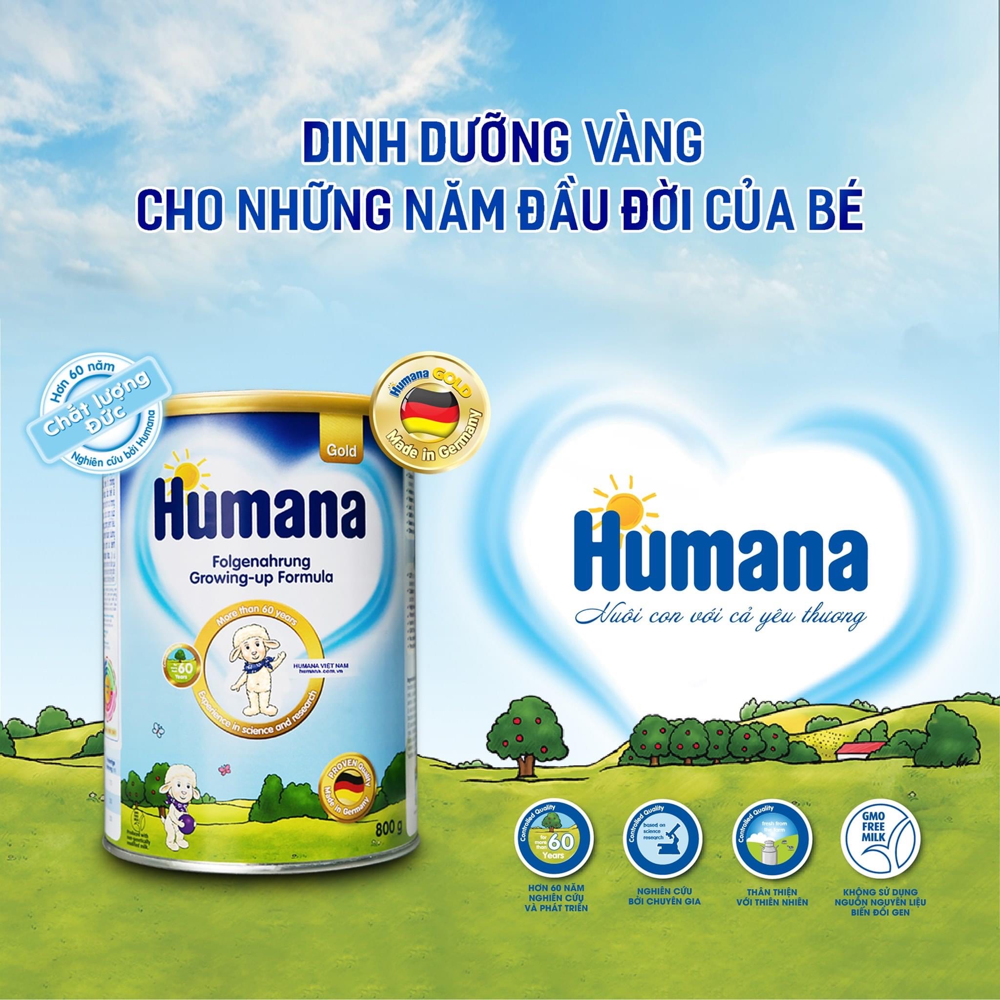 Sữa Humana Gold 1 800g