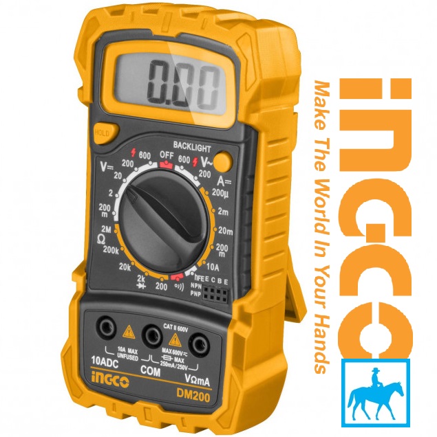 [HCM]TOTAL Đồng Hồ Vạn Năng CATII 600V Digital Multimeter TMT46001 DM200