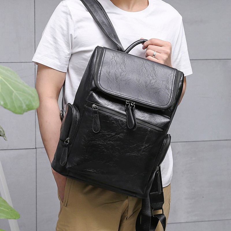 HOÀN TIỀN 15% - Balo đi học nam nữ ulzzang đựng Laptop Loang cho học sinh style Hàn Quốc unisex Vintage Bag BL01 Bảo Hành 12 Tháng - Jido Store - Chuyên Đồ Da Thật