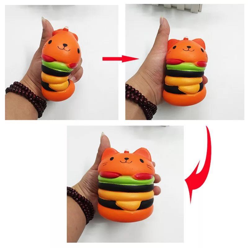 [HCM]Squishy bánh humbeger mèo chọn màu