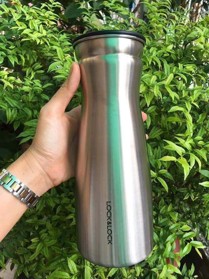 BÌNH NƯỚC BẰNG THÉP KHÔNG GỈ LOCK AND LOCK 1100ML