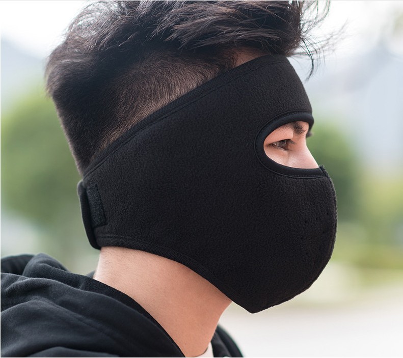 Khẩu trang ninja vải lót nỉ che kín mặt trán chống nắng chống bụi nhiều màu thích hợp cho cả nam và nữ - Khau trang ninja lot ni che kin mat tran chong nang chong bui