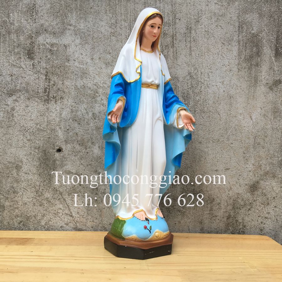 Tượng Đức Mẹ Ban ơn 45cm
