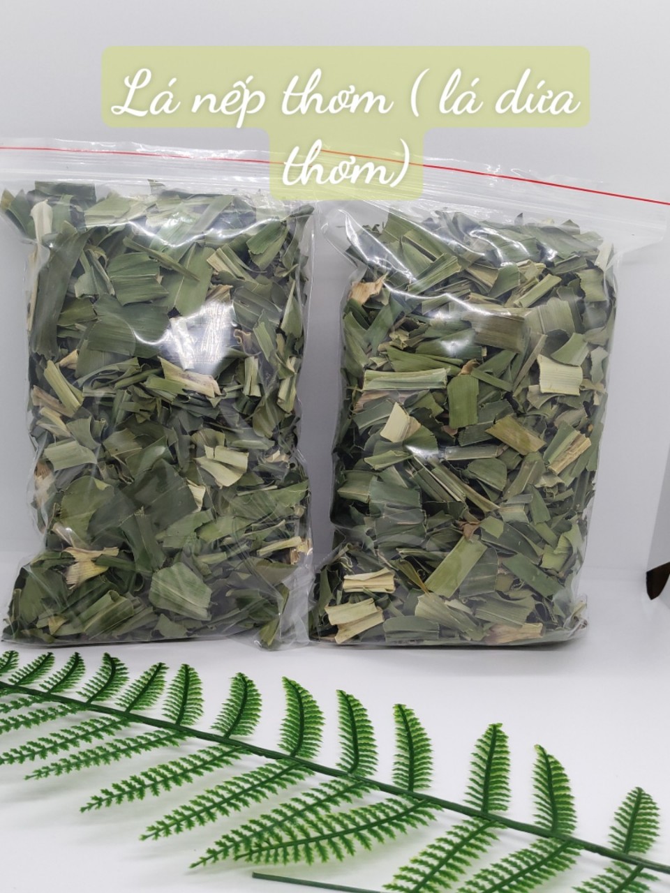 50g Lá nếp thơm sấy lạnh (lá dứa, lá thơm, lá cơm nếp)