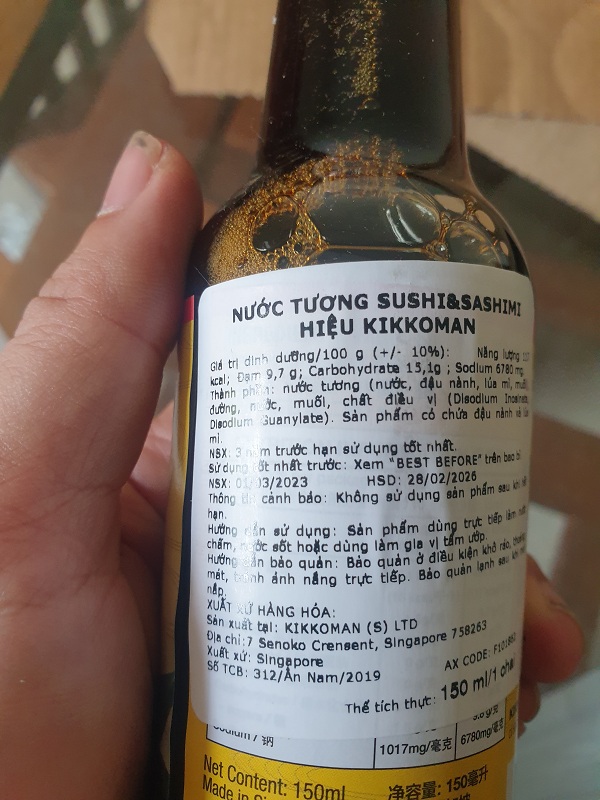 Nước Tương Sushi Và Sashimi Kikkoman 150ml