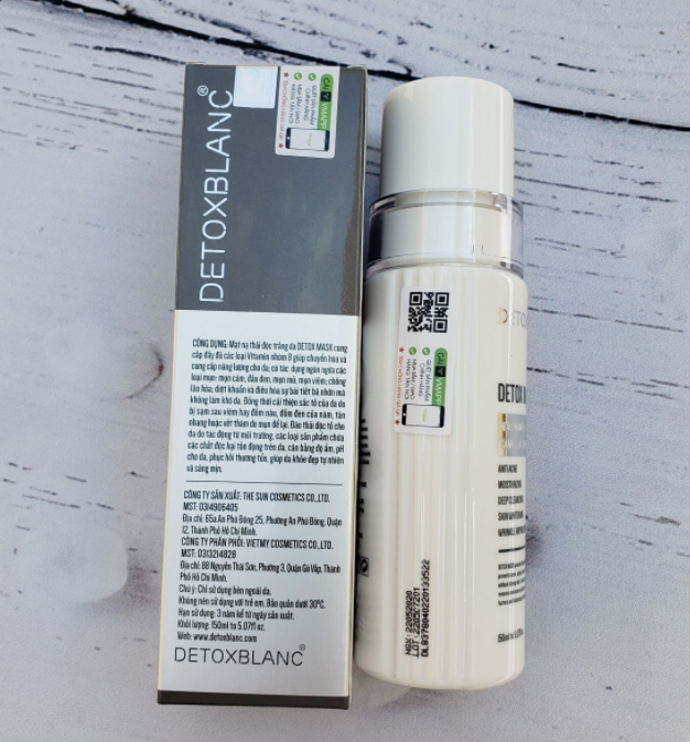 MẶT NẠ SỦI BỌT THẢI ĐỘC DETOX BLANC.(MẪU MỚI NHẤT)