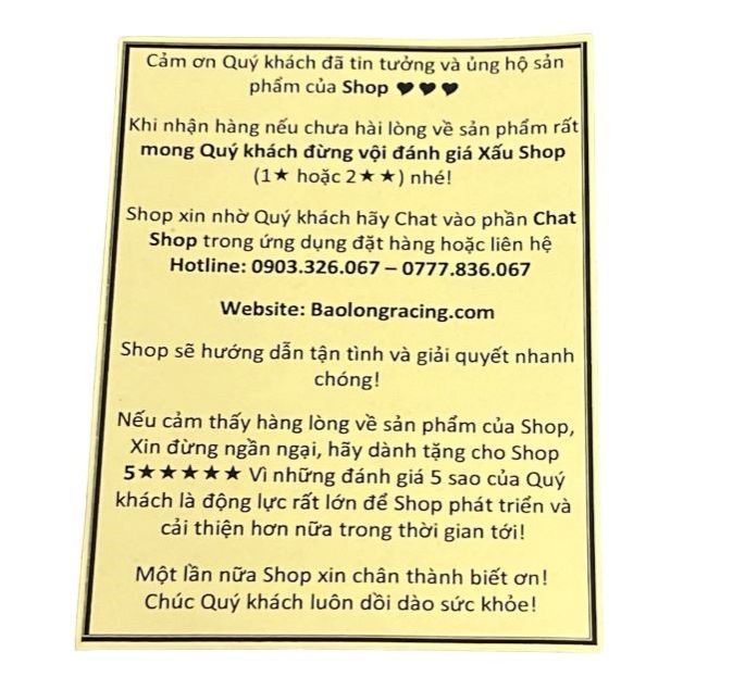 Tem thư cảm ơn khách hàng