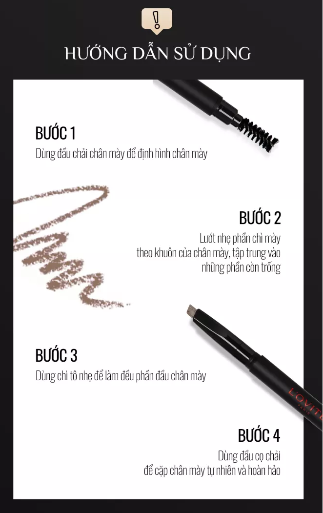 [HCM]Chì kẻ chân mày Lovite Eyebrow