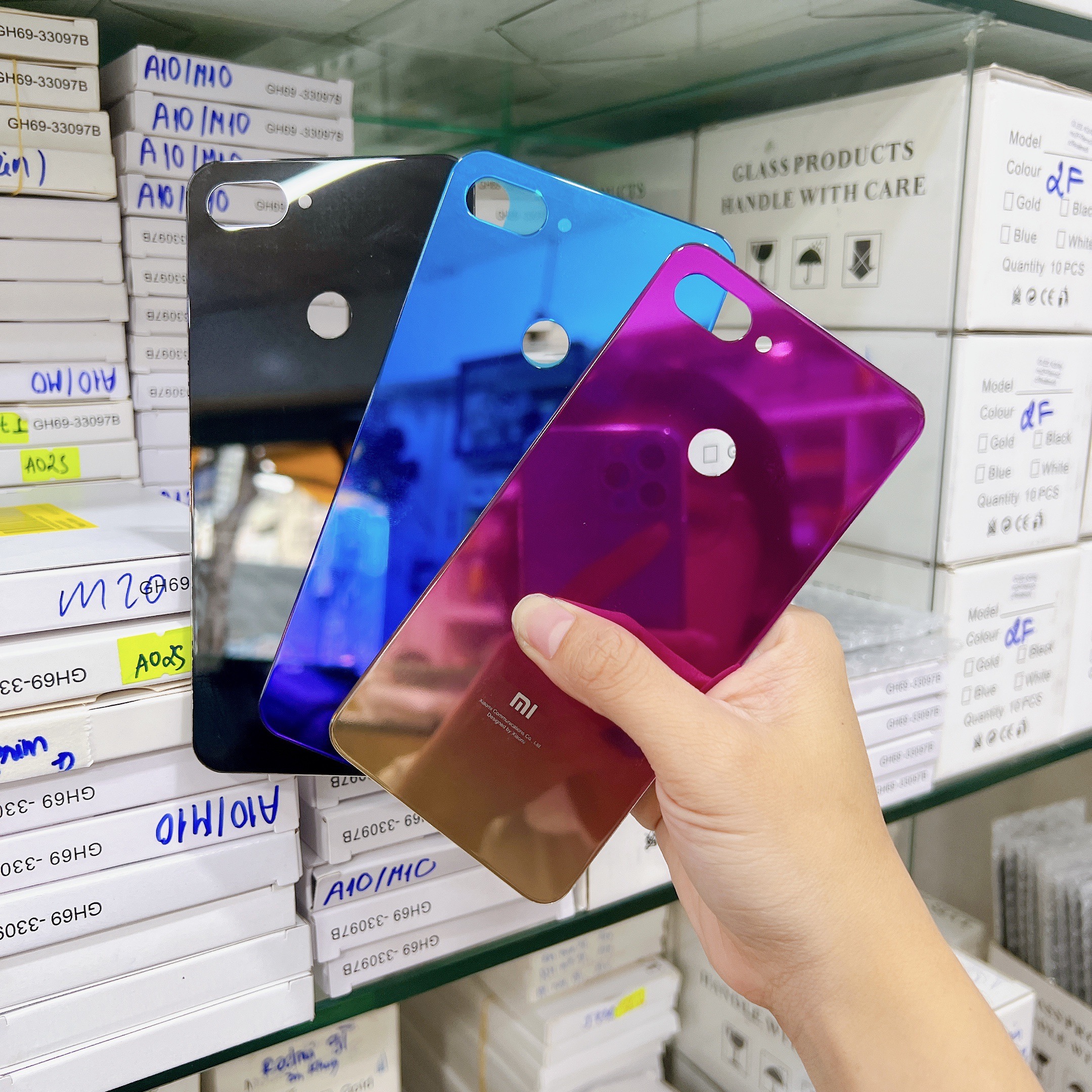 Nắp lưng kính Xiaomi Mi 8 lite / Mi 8 lite new