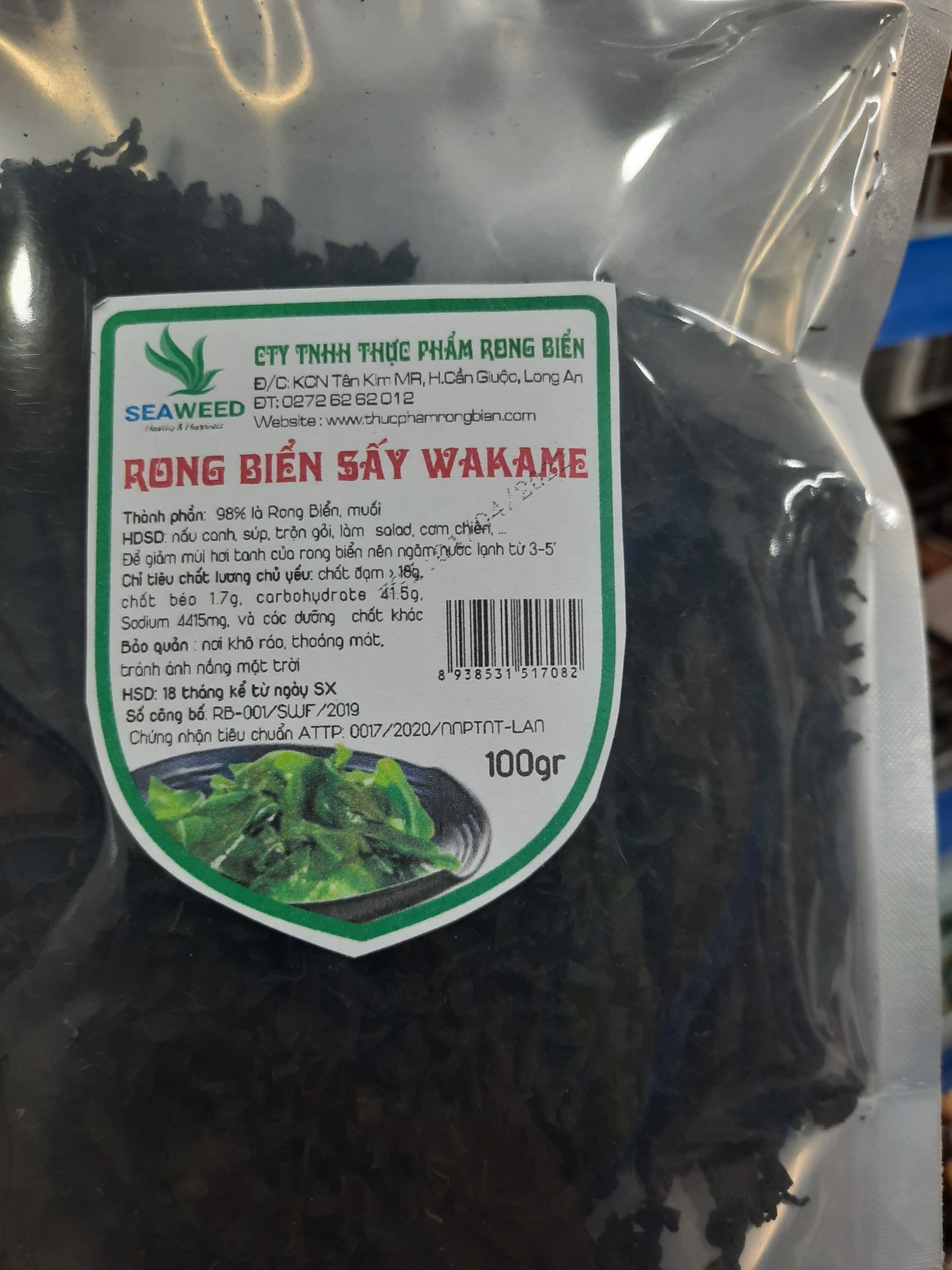 Rong Biển Sấy Wakame - Bịch (100gram)