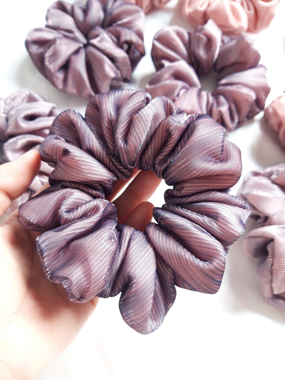 Cột tóc Scrunchies 2 lớp voan kiến ( Hình thật siêu đẹp)