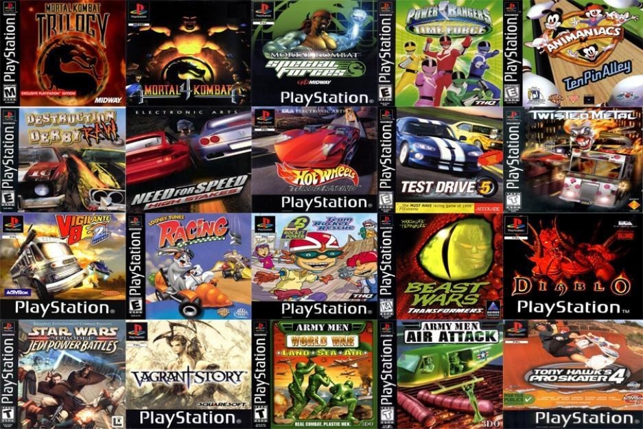 combo 5 đĩa ps1
