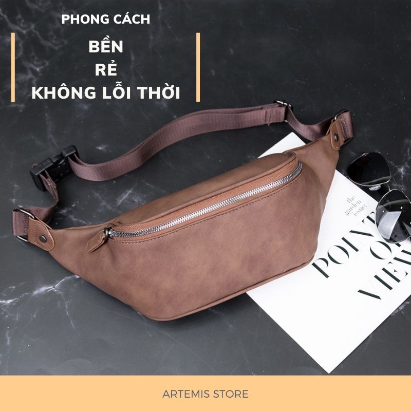 [Freeship + quà tặng 14k] Túi bao tử nam da độc lạ chính hãng Artemis store P0286U8 cô điển đi chơi, du lịch, đi tiệc, đi làm công sở, hàng đẹp, cao cấp sang trọng, chất Siêu bền, phong cách Hàn Quốc cá tính mẫu mới