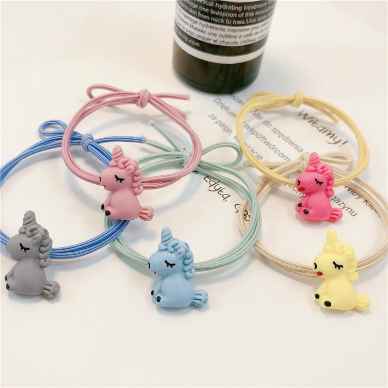 [HCM]Set 5 dây cột tóc hình ngựa kì lân đang yêu cho bé
