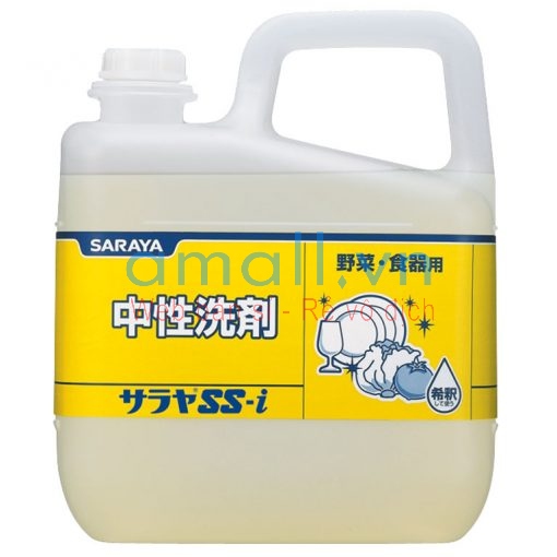 Dung dịch tẩy rửa trung tính neutral detergent saraya ss 5kg, chính hãng