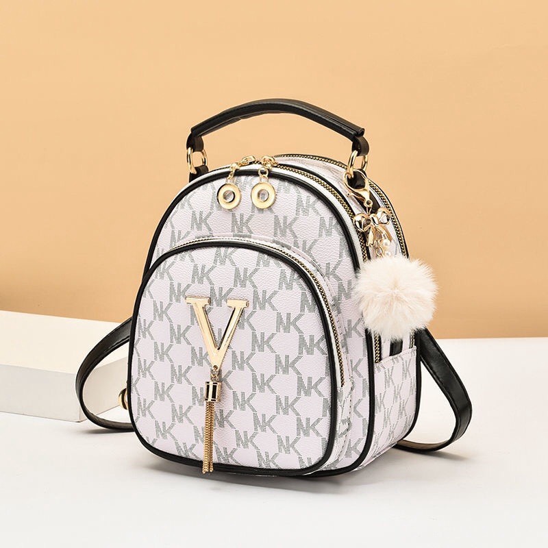 HOÀN TIỀN 15% - BALO MINI KIÊM TÚI ĐEO CHÉO PHỐI TUA RUA THỜI TRANG XINH XẮN CHO NỮ 669