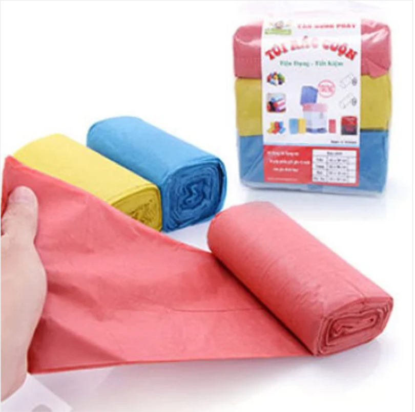 Bịch 3 Cuộn Túi Rác Màu 1KG