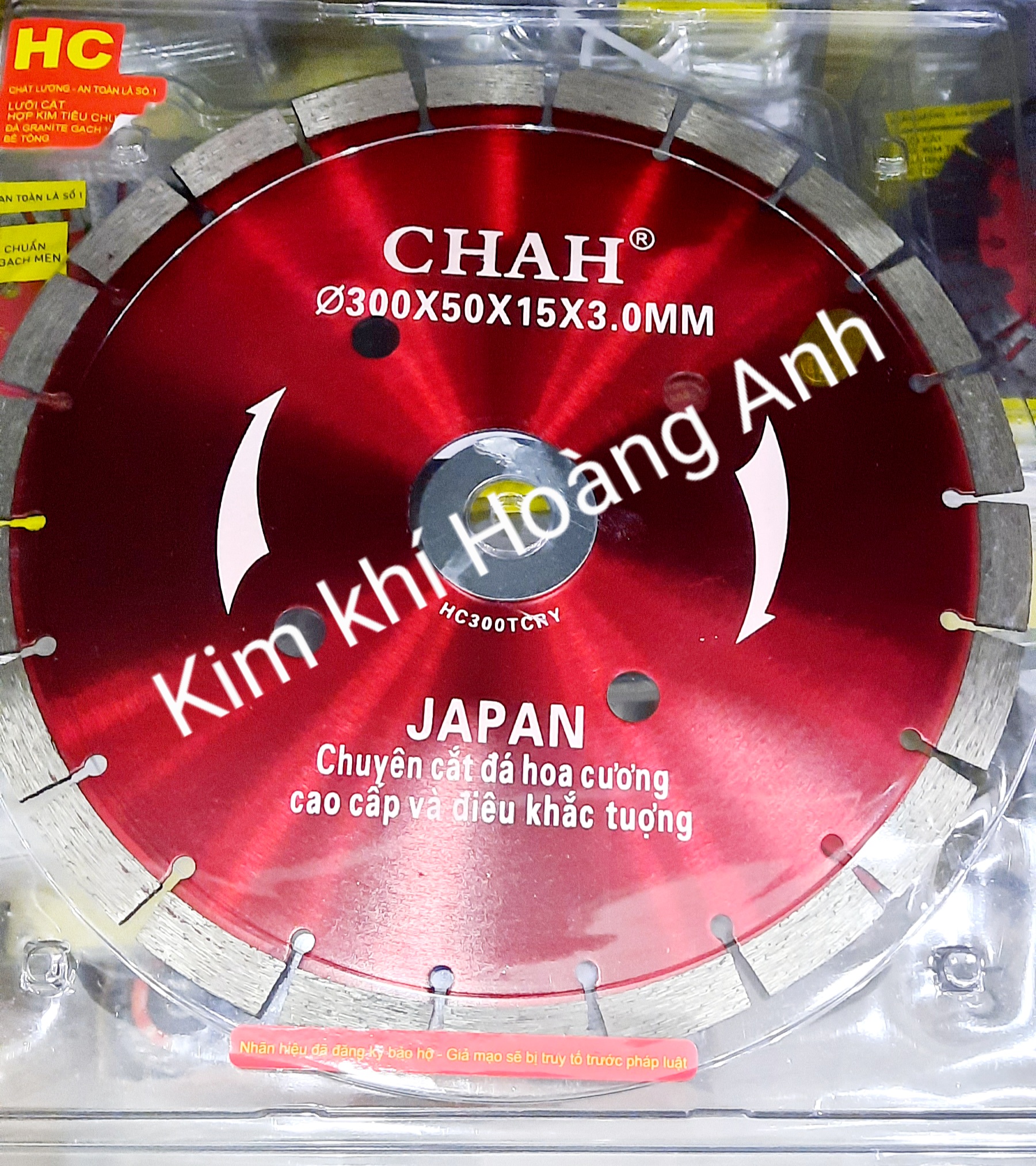 Lưỡi cắt gạch 300, lưỡi cắt bê tông, lưỡi cắt đá CHAH
