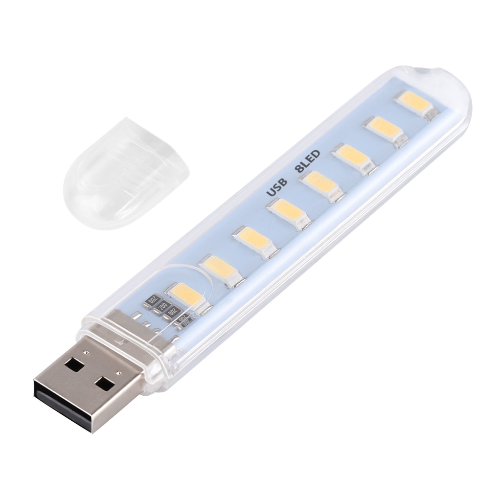 Đèn USB siêu sáng 8 LED ( bộ 2 đèn)