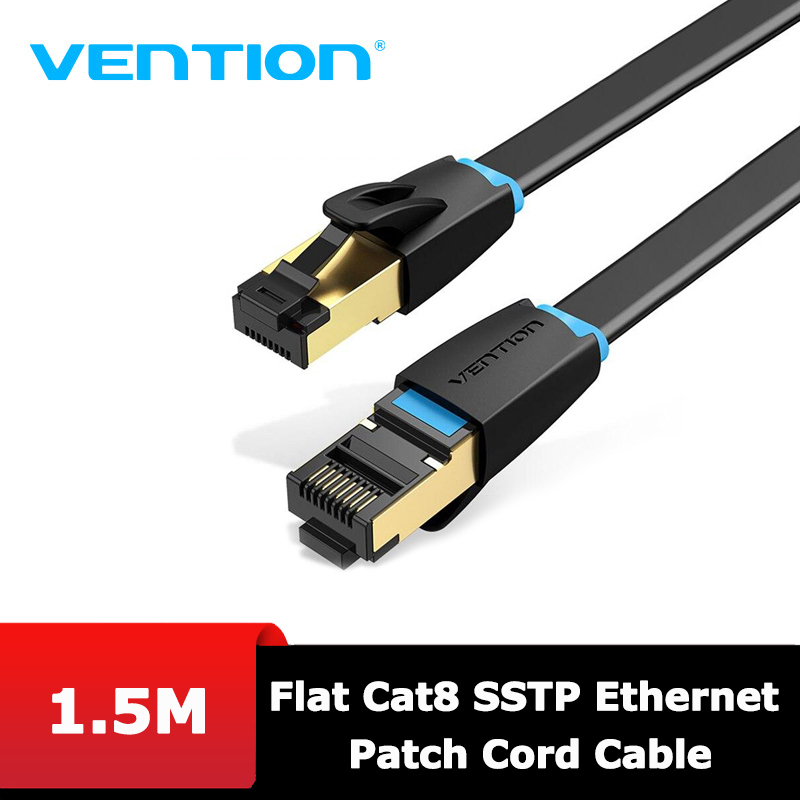 Bảng giá Dây cáp mạng CAT8 SSTP Ethernet/RJ45 40Gbps Siêu Tốc Độ dài 1m đến 5m VENTION IKCB Phong Vũ