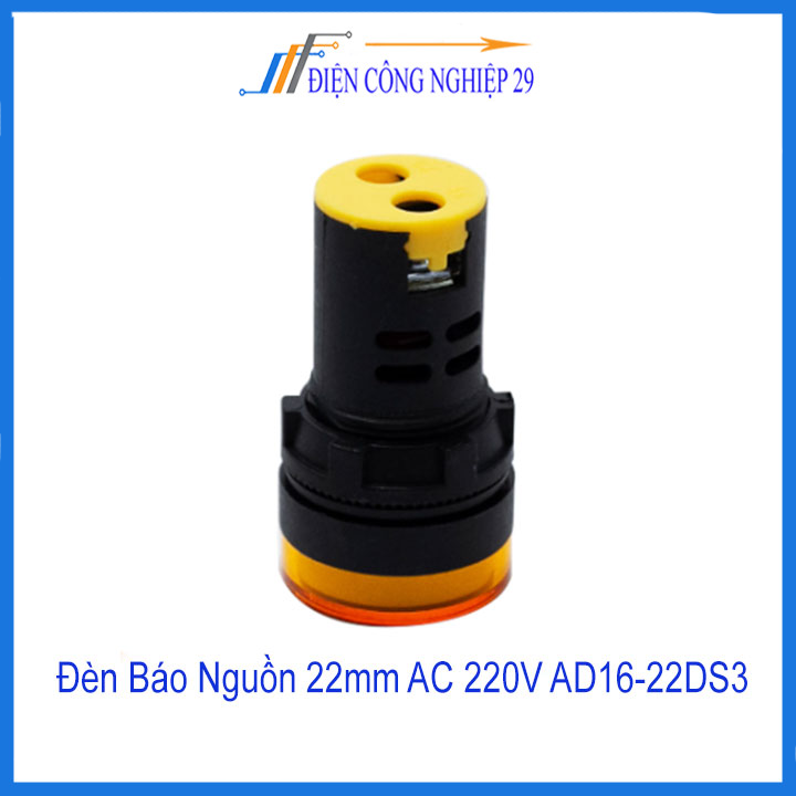Đèn Báo Nguồn 22mm AC 220V AD16-22DS3