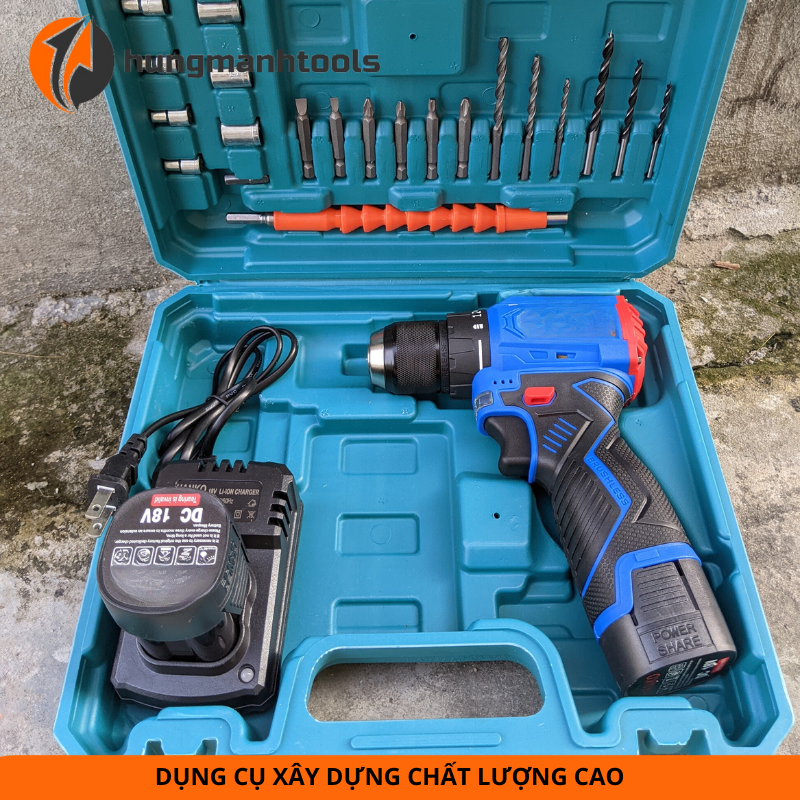 Máy khoan pin, vặn vít 16.8v không chổi than