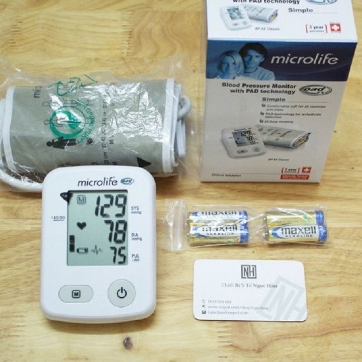 [HCM]Máy đo huyết áp Microlife BP A2 Basic Thụy Sĩ
