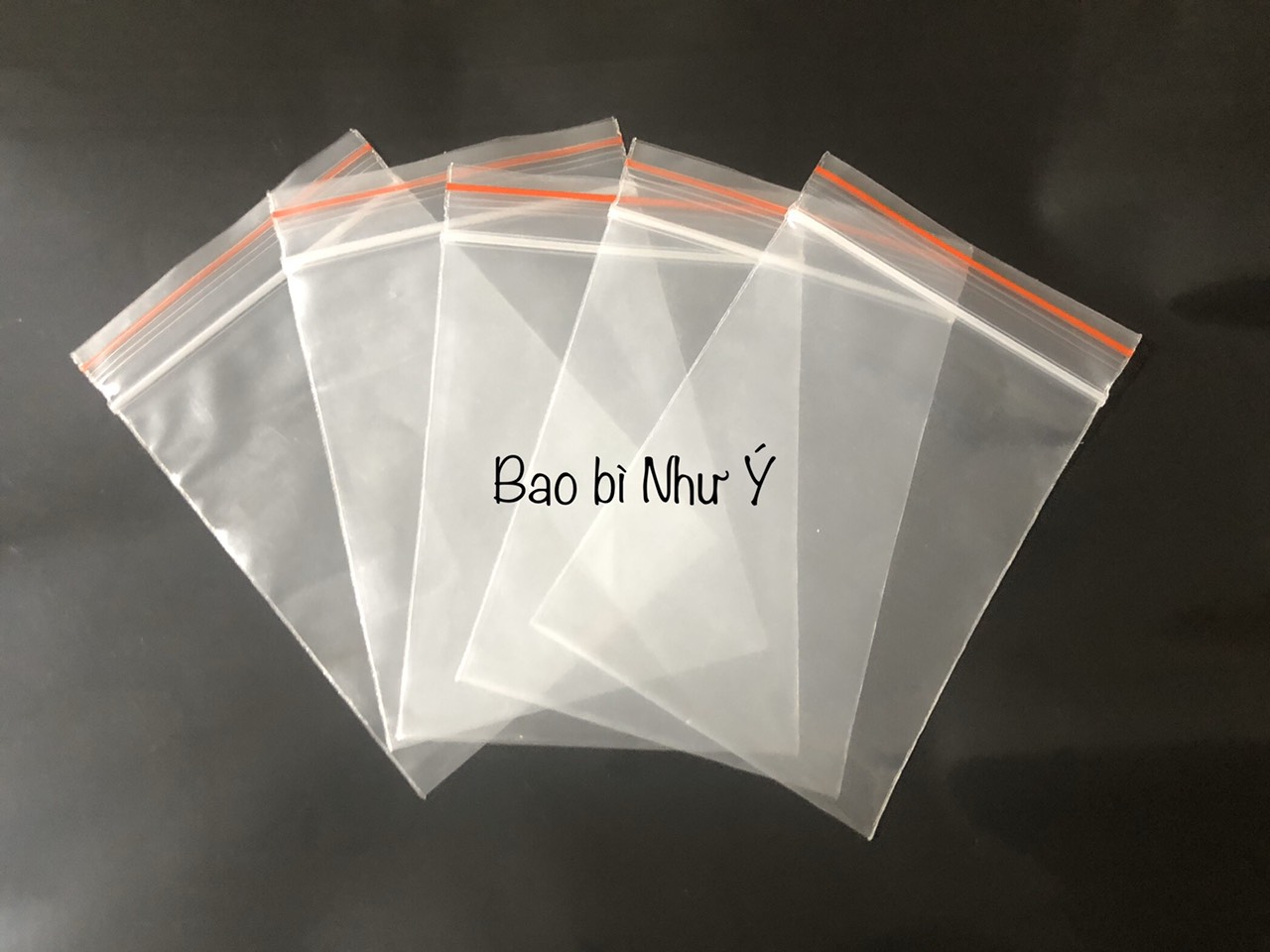 100gr zipper viền chỉ đỏ, zippe đựng bột, vật dụng, thực phẩm