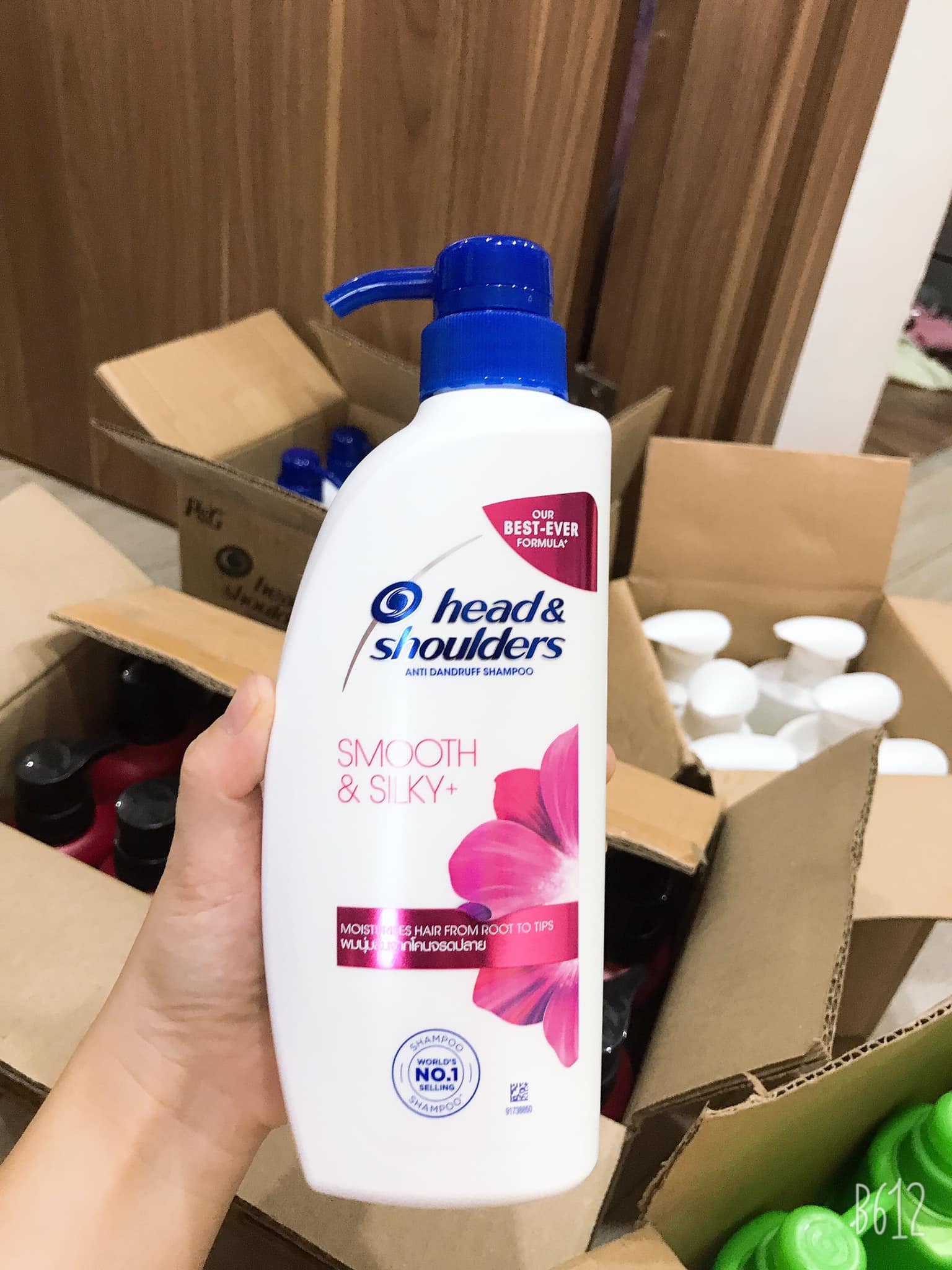 (DATE MỚI) DẦU GỘI HEAD SHOULDERS THÁI LAN  480ML (MÀU HỒNG)