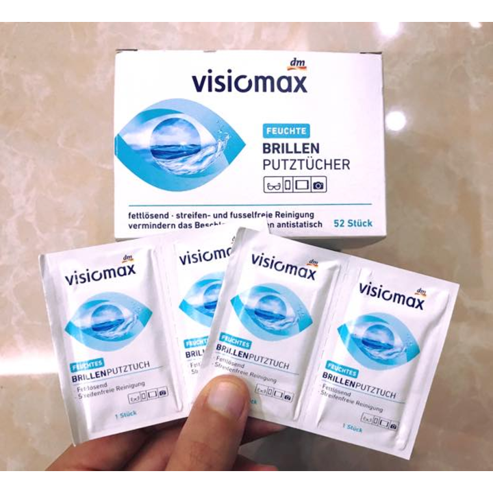 [Hàng Đức] Khăn giấy lau kính VISIOMAX