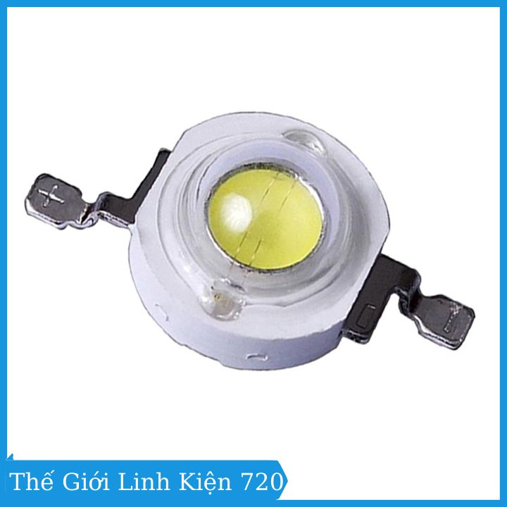 Bộ 3 led công suất siêu sáng sáng trắng ( tặng 3 đế tản nhiệt - chưa hàn )