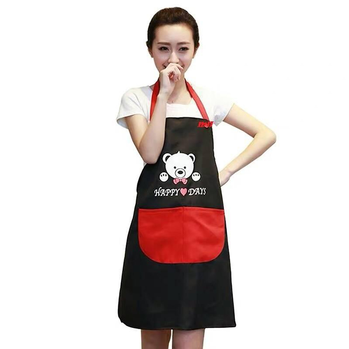 Tạp dề chống thấm hình gấu dễ thương, tạp dề gấu kute