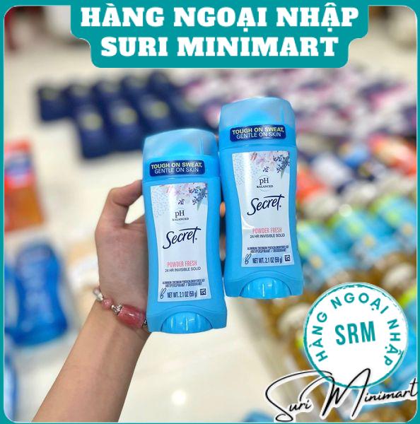 Lăn Khử Mùi Sáp Secret PH Balanced Powder Fresh Invisible Solid Mỹ 73g